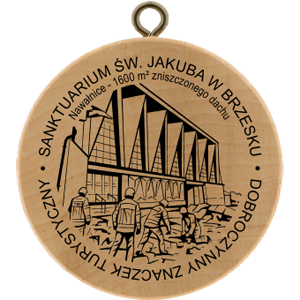 No. 40161 - Dobroczynny Znaczek Turystyczny - Sanktuarium św. Jakuba w Brzesku No. 40161 - Dobroczynny Znaczek Turystyczny - Sanktuarium św. Jakuba w Brzesku